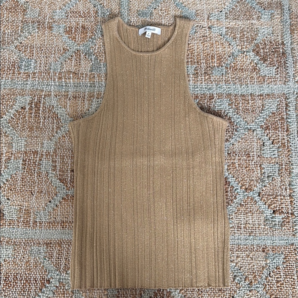 Tan Sleeveless Sweater